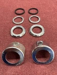Oem 1974 1975 Yamaha DT175 DT125 Fork Outer Covers And Trim Ring Guides - Chrome. Fixed Price $35.00.
