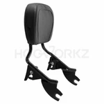 Hogworkz Black Detachable Shorty Sissy Bar Backrest Harley Touring '09-'19. Fixed Price $206.98.