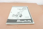 Simplicity Snowthrower 555 & 755 Model Parts Manual TP-1097-01. Fixed Price $5.00.