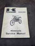 Kawasaki Factory Motorcycle Service Manual 1987 KDX200 99924-1105-01. Fixed Price $29.99.