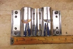 1995 Suzuki Intruder VS1400 S188-1 Chrome Fork Ears Mounts Left Right Set. Fixed Price $53.60.