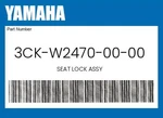 Yamaha Genuine Seat Lock Assy 3CK-W2470-00-00. Fixed Price $76.75.