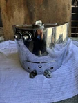 Harley Davidson Panhead Shovelhead Knucklehead Chopper Horseshoe Repop Oil Tank. Fixed Price $150.00.