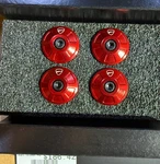 Ducati Set Of Billet Aluminium Frame Plugs (97380781A). Fixed Price $80.00.