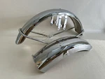 Suzuki GT380 Front & Rear Fender Highquality Chrome 63113-33001, 53100-31702-REP. Fixed Price $439.00.
