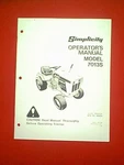 Simplicity 7013S Hp Tractor Model 1690232 Owner's Manual. Fixed Price $13.00.