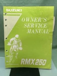 Genuine Suzuki 99011-05D57-03A Owner's Service Manual RMX250. Fixed Price $17.61.