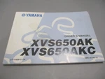 Yamaha Oem Owners Manual XVS650AKC LIT-11626-11-16. Fixed Price $36.95.