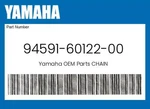 Yamaha Genuine Chain 94591-60122-00. Fixed Price $43.39.