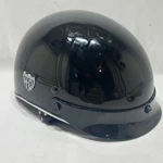 Harley-davidson Half-helmet, Glossy Black, Size Xxs. Fixed Price $24.75.