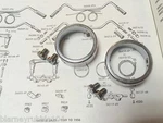 Harley Panhead Chrome Grip Sleeve Retainers & Screws 47-53 Hummer Oem# 56235-47. Fixed Price $47.95.