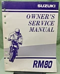 Genuine Suzuki 99011-02B76-03A RM80 Service Manual 2000. Fixed Price $18.56.