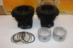 Harley Fl Fx Shovelhead +.030" Cylinders W/ Pistons 16587-78 & 16568-78. Fixed Price $400.00.