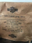 Harley Nos Army Surplus Flathead 45 Spark Plug Cables. Fixed Price $45.00.