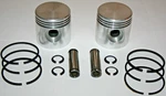 Harley 45 Flathead New +.030 Set 2 Pistons, Rings, Pins, Snap (189). Fixed Price $89.99.