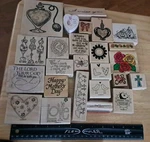 You Pick Stampin Up! Rubber Stamps #3 (1-25). Fixed Price $8.00.