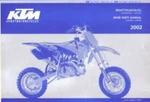 2002 Ktm 50SX Pro Junior And Senior Lc Engine Chassis Spare Parts Manual .... Fixed Price $5.16.