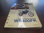 Yamaha WR400FK Service Manual 1998 Edition LIT-11626-11-24. Fixed Price $13.99.