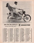 1966 Bridgestone - Vintage Motorcycle Ad. Fixed Price $12.60.