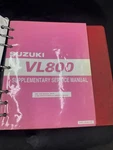 2005 Suzuki VL800 Supplementary Service Manual Genuine Oem/part# 99501-38080-01E. Fixed Price $19.99.
