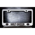 Harley Davidson Chrome Metal License Plate Frame +screw Caps. Fixed Price $25.99.
