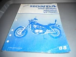Nos Honda VF700C Magna 1985 Factory Genuine Owners Shop Manual 61MK300. Fixed Price $54.99.