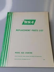 Bsa 00-5197 Model B25 Starfire Parts Spares List Catalog Service Manual. Fixed Price $39.99.