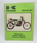Oem Kawasaki KDX420-B1 Service Manual Book # 99963-0039-01. Fixed Price $17.95.