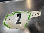 1990 Kawasaki White Plastic Side Panel Cover Right Rs. Fixed Price $59.00.