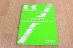 1982 Kawasaki KX125 Owners And Service Manual. Fixed Price $35.00.