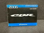 2006 Honda Motorcycle CBR1000RR Owner's Manual 31MEL620. Fixed Price $44.99.