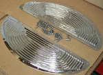 New Harley Panhead Flathead Chrome Floor Board Replacement Pad With Rivets (107). Fixed Price $39.99.