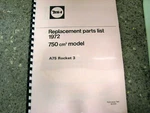 Bsa A75 Rocket Parts Book Manual 1972 00-5731 BP109 00-5723. Fixed Price $20.33.