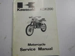 1987 Kawasaki Owner Service Manual 99924-1105-01 KDX200-C3 D2. Fixed Price $79.99.