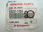 Nos Kawasaki Hose Clamp 92037-1104 New Oem. Fixed Price $6.99.