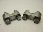 1974 Hodaka Super Combat 125 Handlebar Holder Clamps 938727. Fixed Price $11.96.