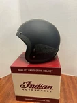 Indian Motorcycle Open Face Helmet, Matte Black/green. Fixed Price $159.99.