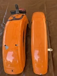 Harley Davidson Fx Shovelhead Front & Rear Fenders W/ Tail Light, Lic. Bracket. Fixed Price $695.00.