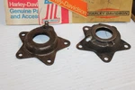 Harley-davidson Star Wheel Hub Bearing Covers Knucklehead Flathead Panhead. Fixed Price $30.00.