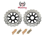 Front Brake Disc Rotors & Pads For Honda Goldwing Gl 1800 2001-2017. Fixed Price $180.49.