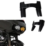 Black Carbon Fiber Upper Front Fork Slider Tube Trim Cover Fits 2014-25 Touring. Fixed Price $199.95.