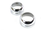 49MM Fork Boot Cover Set Chrome Harley. Fixed Price $35.95.