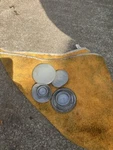 1989-1999 Yamaha FZR600 Frame Plug Cover Set Left And Right Sides. Fixed Price $25.00.