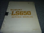 1987 Suzuki LS650 Boulevard Motorcycle Service Repair Manual 99500-36060-03E Xz. Fixed Price $125.78.