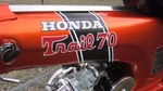 Honda CT70 HK0 Decal Set Trail Tank Frame Stripe Kit Repro. Fixed Price $26.00.