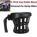 Universal Motorcycle Handlebar Cup Holder Drink W/ Mesh Basket Mount For Harley. Fixed Price $18.99.