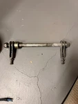 1972-1975 Kawasaki H2 750 Triple Rear Axle Bolt 42031-032 With Chain Tensioner. Fixed Price $99.00.