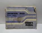 1972 Honda Motorcycle Owner's Manual Cb 500 H1. Fixed Price $49.99.