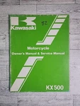 1982 Kawasaki KX500 Owners Manual & Service 99920-1210-01 Motorcycle. Fixed Price $19.95.