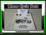 Vtg 1986 Kawasaki KZ1000-P5 Police Motorcycle Service Manual Supplement. Fixed Price $60.00.